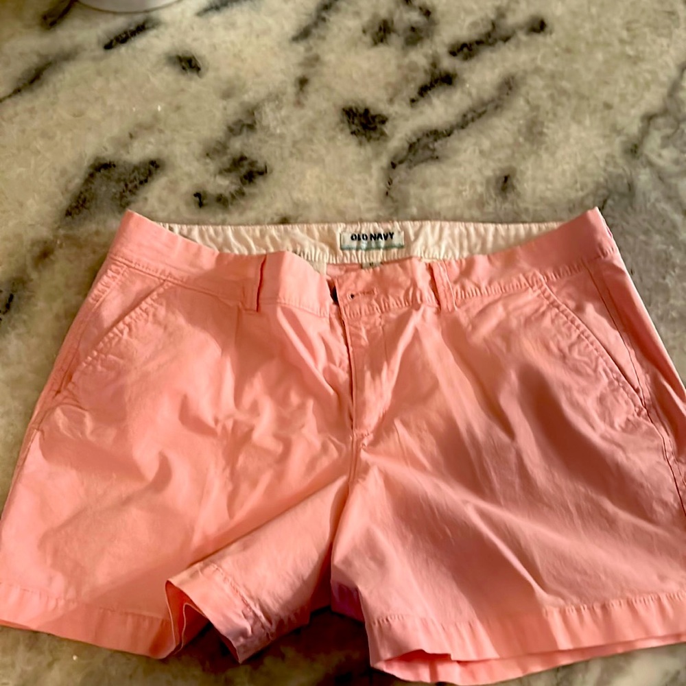 Old navy light pink chino short size 12 super cute